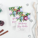 Search for decking new halls cards Watercolor