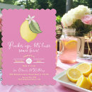 Search for lemon birthday invitations Pink and yellow