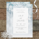 Search for ice blue winter wedding invitations Blue and white