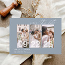 Search for 3 photo save the dates Dusty blue