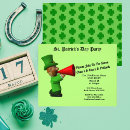 Search for patricks flyer invitations Four leaf clover