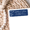 Search for navy blue return address labels Rustic