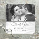 Search for silver thank you wedding stickers Simple