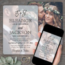 Search for retro wedding invitations Black and white