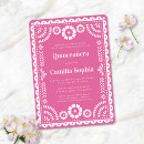 Search for hot pink quinceanera invitations Mexican spanish latina
