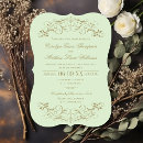 Search for pistachio green wedding invitations Bride
