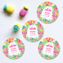 Search for birthday luau party stickers Aloha