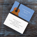 Search for guitar lessons business cards Acoustic