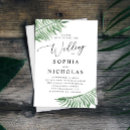Search for palm leaves invitations Botanical