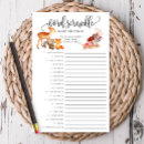 Search for woodland baby shower games Minimalist