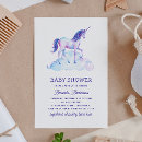 Search for fairy baby girl shower invitations Unicorn