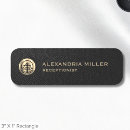 Search for black and gold name tags Modern professional elegant classic