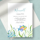 Search for tropical fish invitations Boy