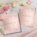Search for sweet 16 thank you cards Rose gold