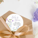 Search for lavender baby shower stickers Baby in bloom