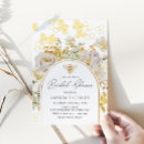 Search for gold foil bridal shower invitations Floral