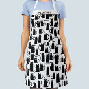 Search for black cat aprons Feline