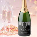 Search for silver and black labels Glitter