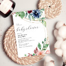 Search for gold geometric baby shower invitations Watercolor floral