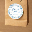 Search for something blue thank you stickers Chinoiserie