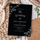 Search for black boho wedding invitations Botanical