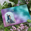 Search for teal silver save the dates Modern