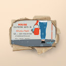 Search for cleaning business cards Retro