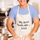 Search for boss day aprons Father