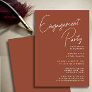 Search for orange engagement party invitations Terracotta