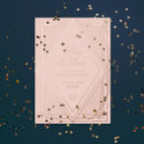 Search for art deco save the dates Rose gold