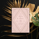 Search for blush and rose gold wedding invitations For her
