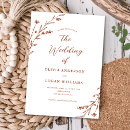 Search for boho terracotta wedding invitations Botanical