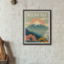 Search for japanese sunset art Mount fuji