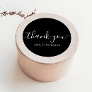Search for black and white thank you stickers Elegant