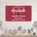 Search for red and black graduation banners Simple