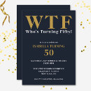 Search for blue 50th birthday invitations Unique