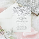 Search for glamour bridal shower invitations White