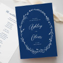 Search for wildflower wedding programs Blue