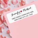 Search for black and white heart return address labels Script