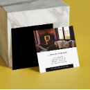 Search for restaurant manager business cards Black and white