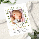 Search for birth announcement thank you postcards Elegant