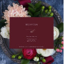 Search for burgundy wedding reception invitations Bride