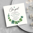 Search for lucky charm invitations Green