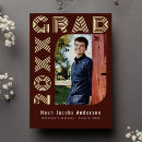 Search for red and gold graduation invitations Script