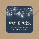 Search for country rustic wedding stickers String lights