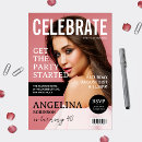 Search for magazine cover birthday invitations Trendy