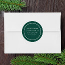 Search for woodland address stickers Green and white