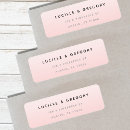 Search for pink ombre return address labels Simple