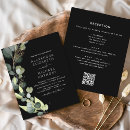 Search for black and sage wedding invitations Eucalyptus