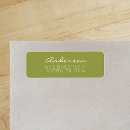 Search for olive green return address labels Basic